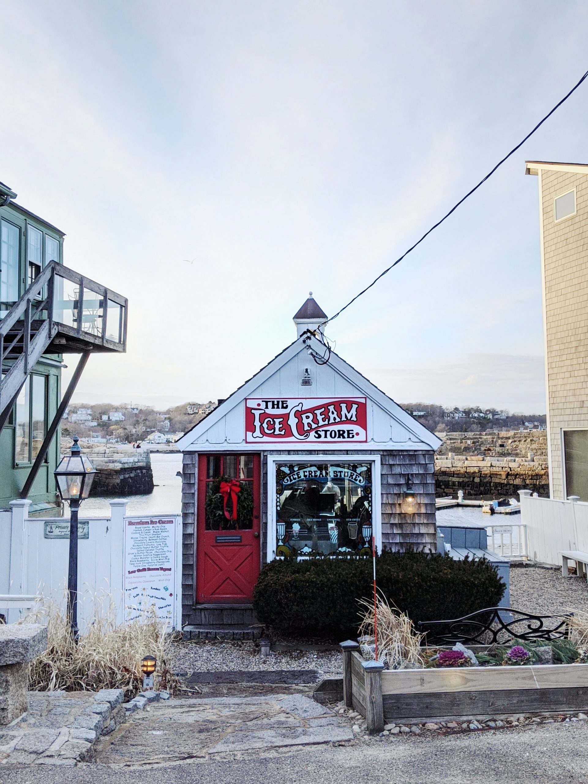 The insta-famous Ice Cream Store in Rockport, MA