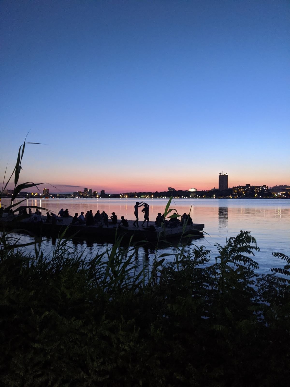 sunset on the Charles River