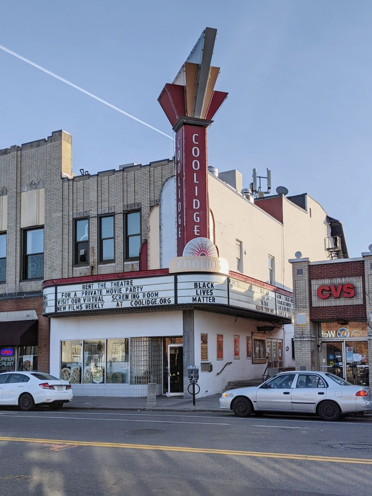 The exterior of Coolidge Corner Theatre