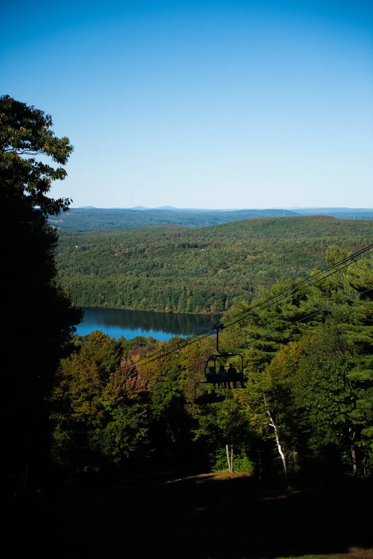 View from Wachusett Mountain ski lift