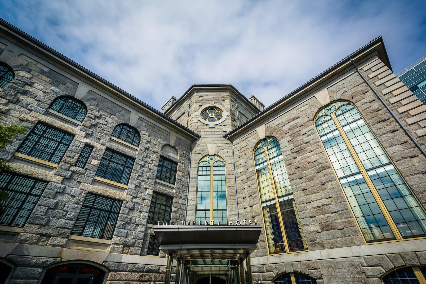 exterior of The Liberty Hotel in Boston